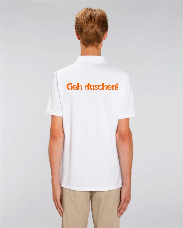 Poloshirt "Geh duschen" – Bild 2