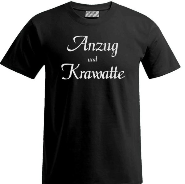 Anzug und Krawatte - das T-Shirt – Bild 2